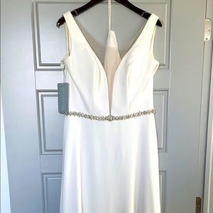 Size 12 Casablanca Ivory Wedding Dress